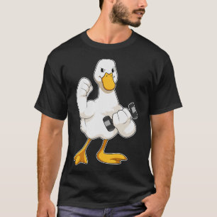 Duck at Bodybuilding with Dumbbell T-Shirt