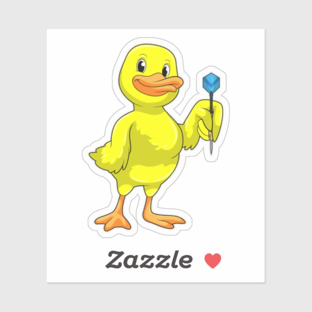 Duck at Darts with Dart (Sheet)