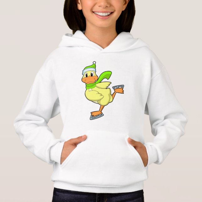 Duck at Ice skating with Ice skates (Front)