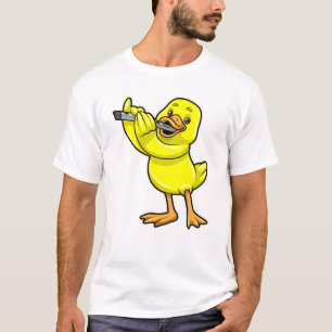 Duck at Music with Flute T-Shirt