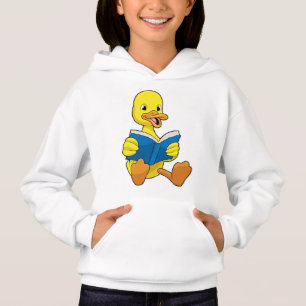 Duck at Reading with Book