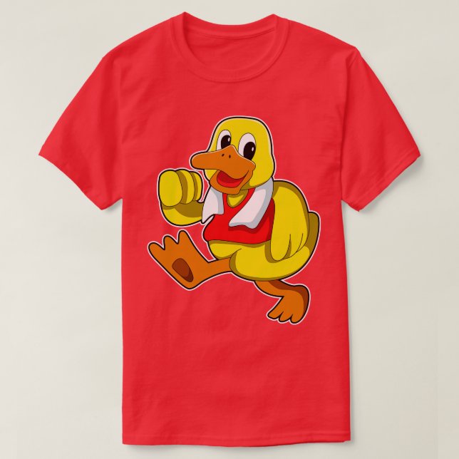 Duck at Running T-Shirt (Design Front)