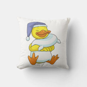 Duck at Sleeping with Nightcap Cushion