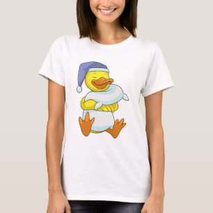 Duck at Sleeping with Nightcap T-Shirt