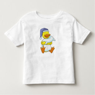 Duck at Sleeping with Nightcap Toddler T-Shirt