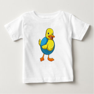 Duck at Swimming with Swim ring Baby T-Shirt