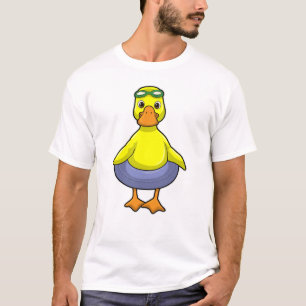 Duck at Swimming with Swim ring T-Shirt