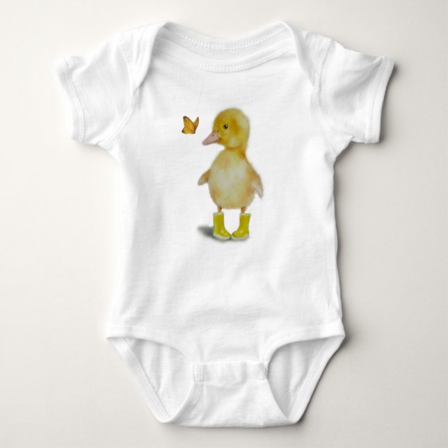 Duck Baby Clothes, Infant Bodysuit, Baby Creeper (Front)