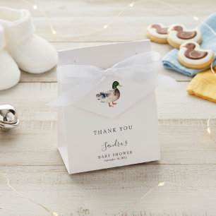 Duck Baby Shower Elegant Thank you Minimal Favour Box