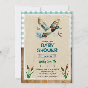 Duck baby shower invitation 