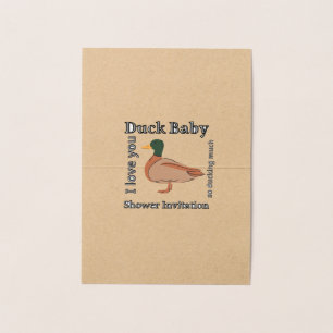 Duck Baby shower Invitation 