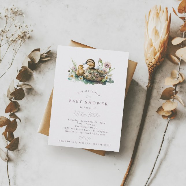 Duck Baby Shower Invitation (Creator Uploaded)