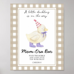 Duck baby shower - Momosa bar Poster