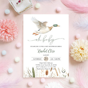 Duck Baby Shower Party Invitation