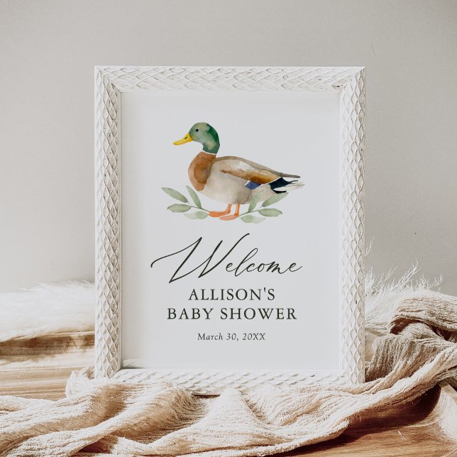 Duck Baby Shower Welcome Sign (Creator Uploaded)