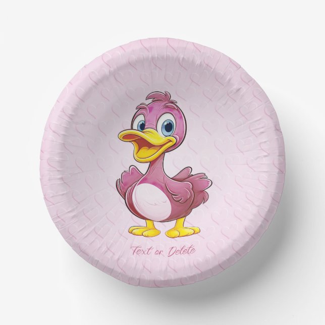Duck Balloons Paper Bowl Plate (Front)