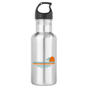 Duck Beach North Carolina Sun Palm Trees 532 Ml Water Bottle