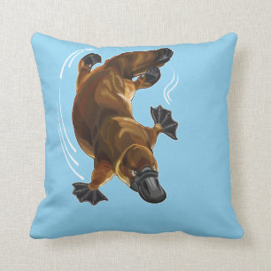 duck-billed platypus cushion