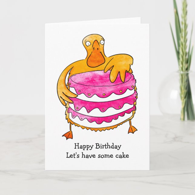 Duck Birthday Card (Front)