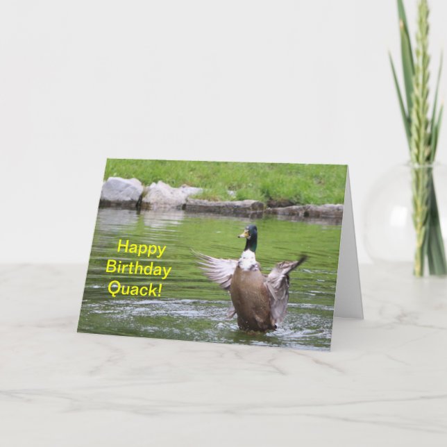 Duck Birthday Card (Front)