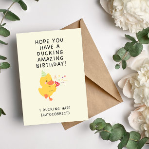 Duck Birthday Card