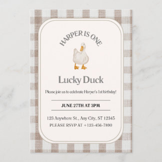 Duck Birthday Invitation