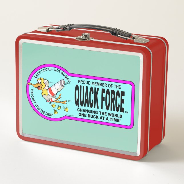 DUCK BOMBER METAL LUNCH BOX (Front)
