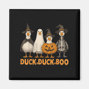 Duck Boo Funny Cute Soky Halloween Family Goose Pu Magnet