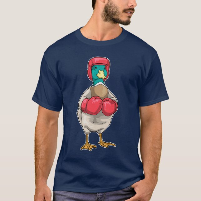 Duck Boxer Boxing gloves Boxing T-Shirt (Front)