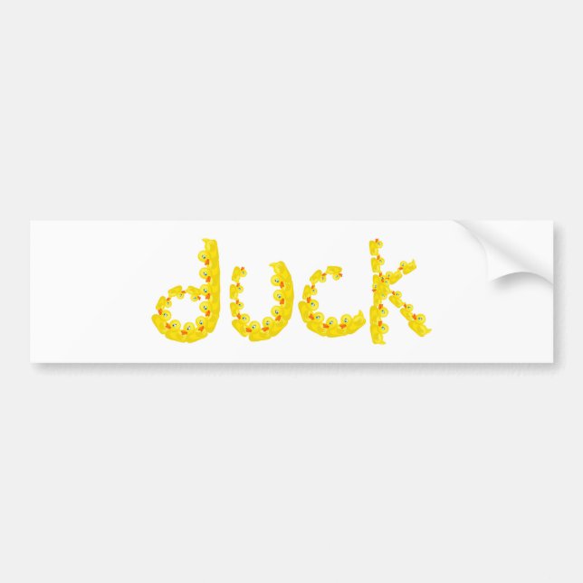 Duck Bumper Sticker (Front)