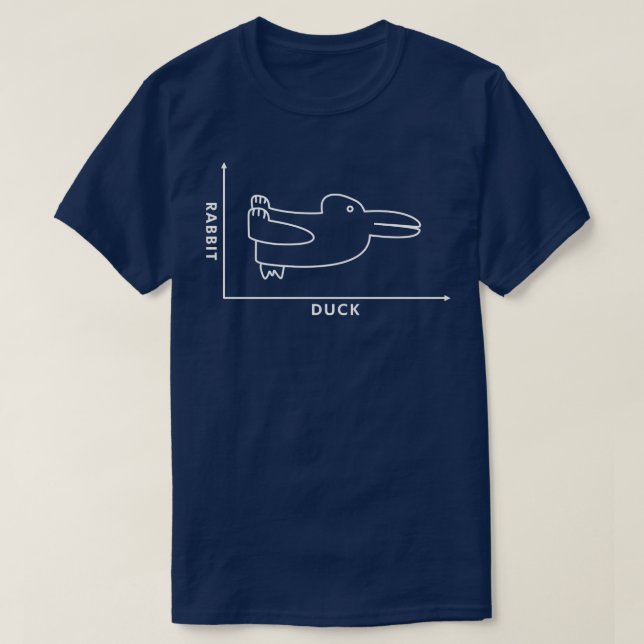 Duck Bunny Graph T-Shirt (Design Front)