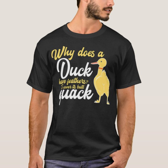 Duck Butt Quack Funny Gift T I creative  T-Shirt (Front)