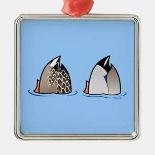 Duck Butts Metal Tree Decoration