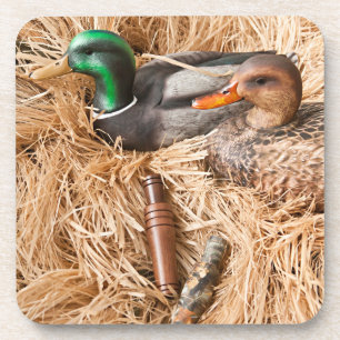 Duck Call Mallard Drake Hunting Hunt Drink Coaster