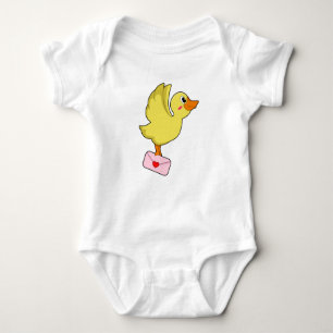 Duck Carrier pigeon Letter Baby Bodysuit