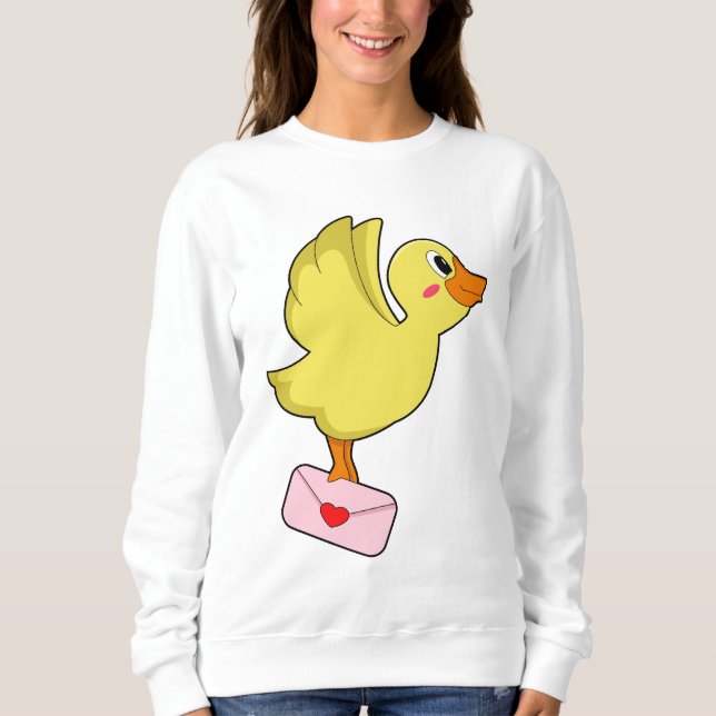 Duck Carrier pigeon Letter Sweatshirt (Front)