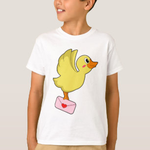 Duck Carrier pigeon Letter T-Shirt