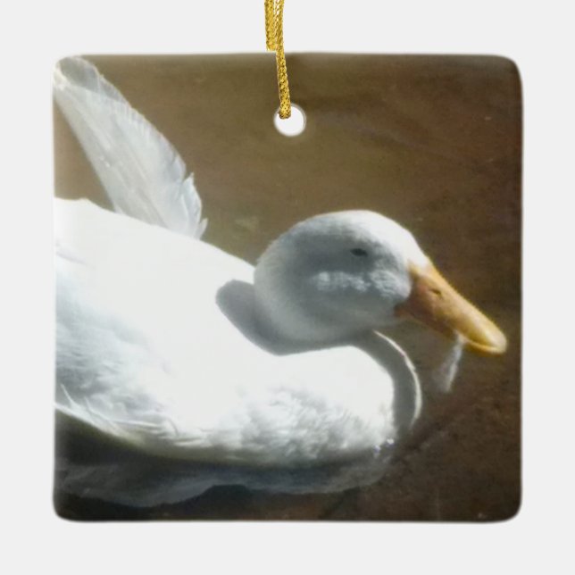 Duck Ceramic Ornament (Front)
