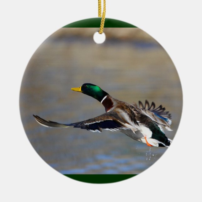 duck ceramic tree decoration (Front)