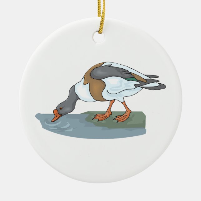 Duck Ceramic Tree Decoration (Front)