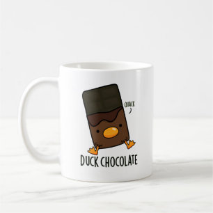 Duck Chocolate Funny Dark Chocolate Pun  Coffee Mug