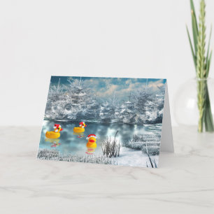 Duck Christmas Holiday Card