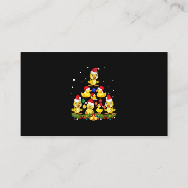 Duck Christmas Tree Business Card (Front)