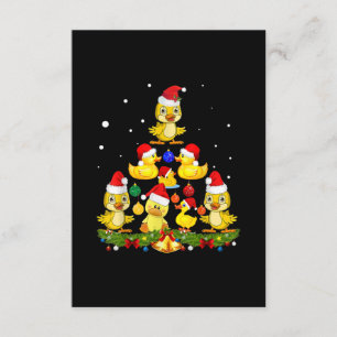 Duck Christmas Tree Enclosure Card