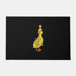Duck Christmas Tree T  Lights Decor Star Gift Xmas Doormat