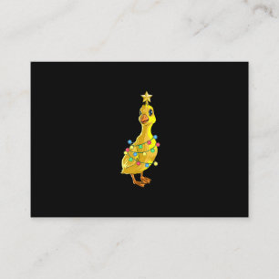 Duck Christmas Tree T Lights Decor Star Gift Xmas Enclosure Card