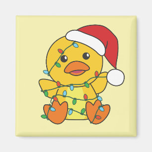 Duck Christmas Winter Animals Holiday Duck Magnet