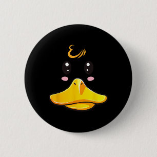 Duck Costume Cute Rubber Ducky Face Halloween 6 Cm Round Badge