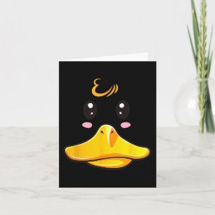 Duck Costume Cute Rubber Ducky Face Halloween Card