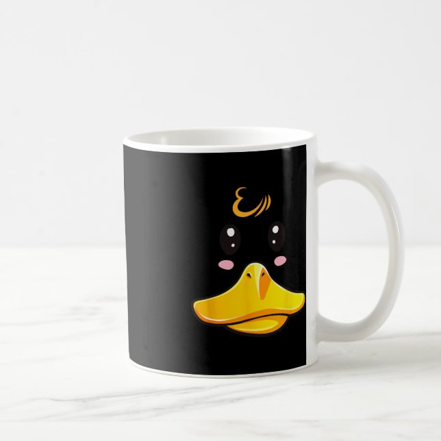 Duck Costume Cute Rubber Ducky Face Halloween  Coffee Mug (Right)